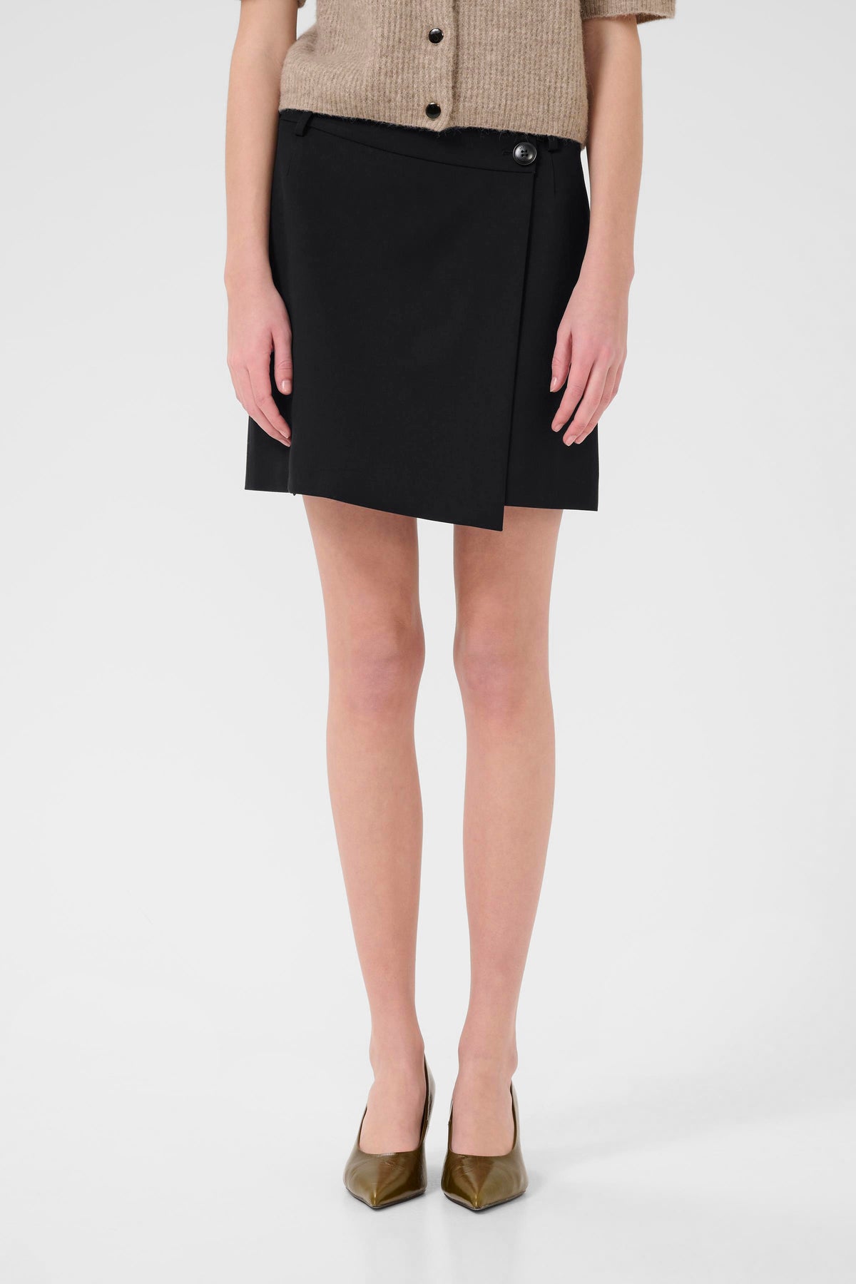 GZpaula melange MW wrap skirt NOOS