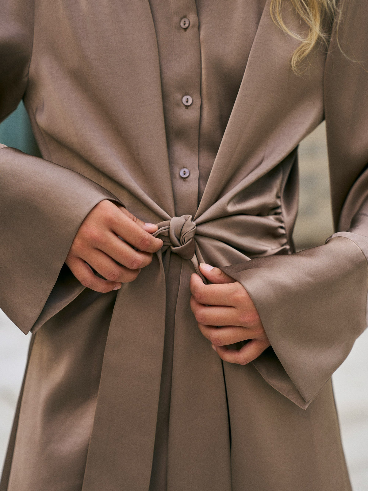Biria Heavy Sateen dress