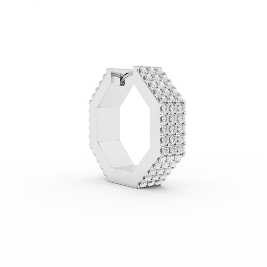 EDGE LARGE DIAMOND EARRING