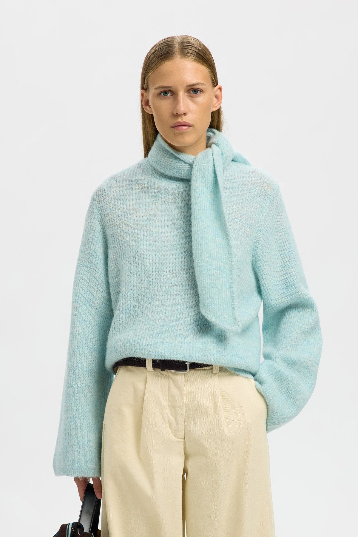 SLFLULU LS BOW KNIT