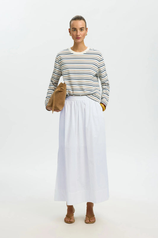 SLFBLAIR HW ANKLE SLIT SKIRT