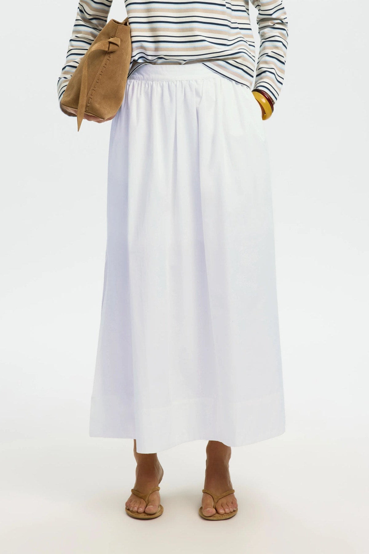 SLFBLAIR HW ANKLE SLIT SKIRT
