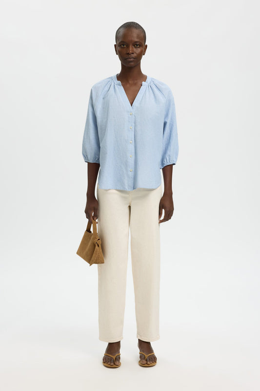 SLFCLEO-ALBERTA LINEN BLEND SHIRT NOOS