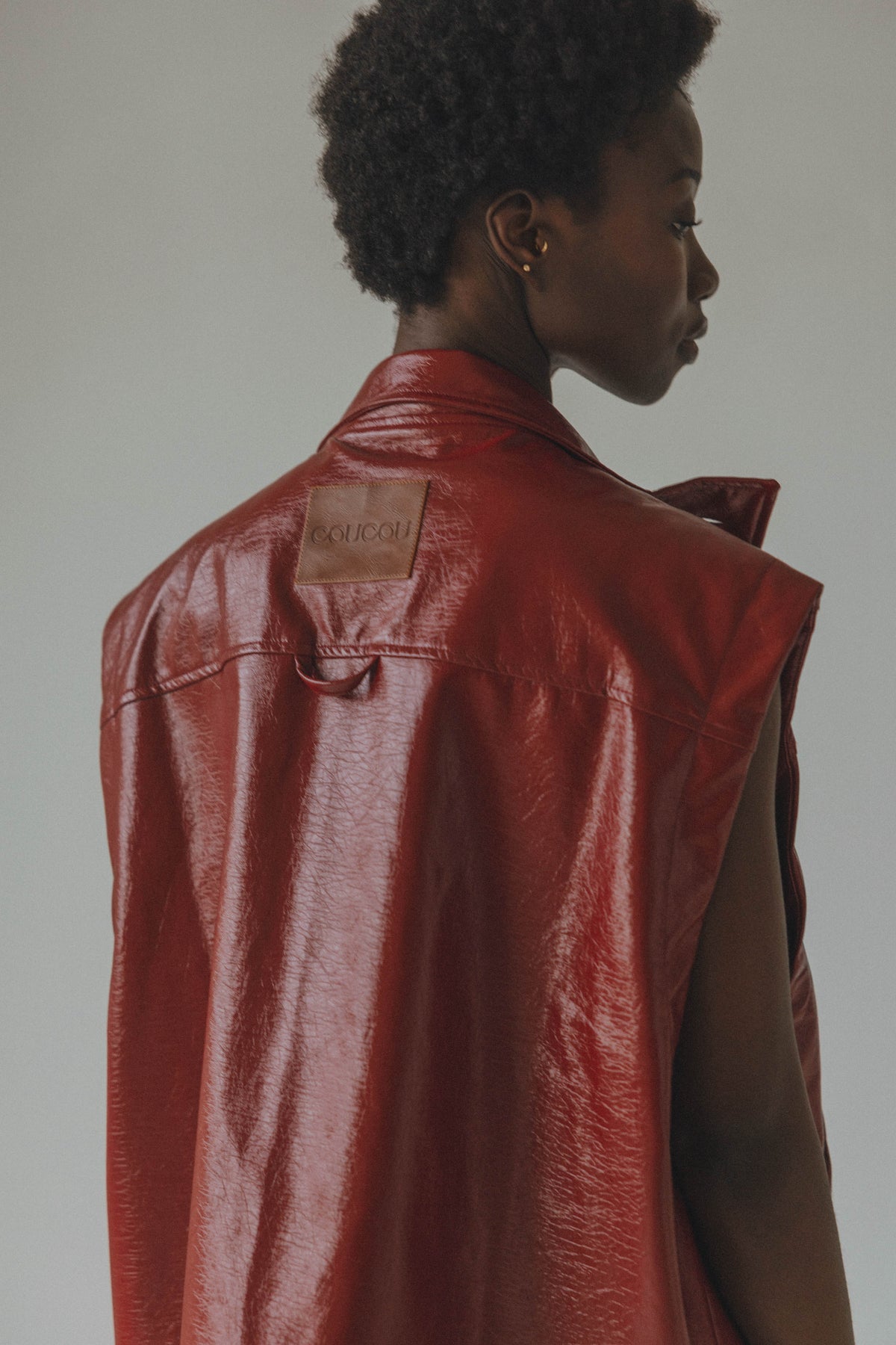 Saddle up sleeveless jacket