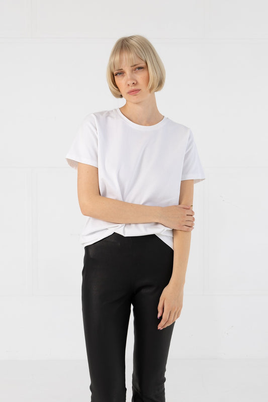 T-shirt with round neck - Mid sleeves