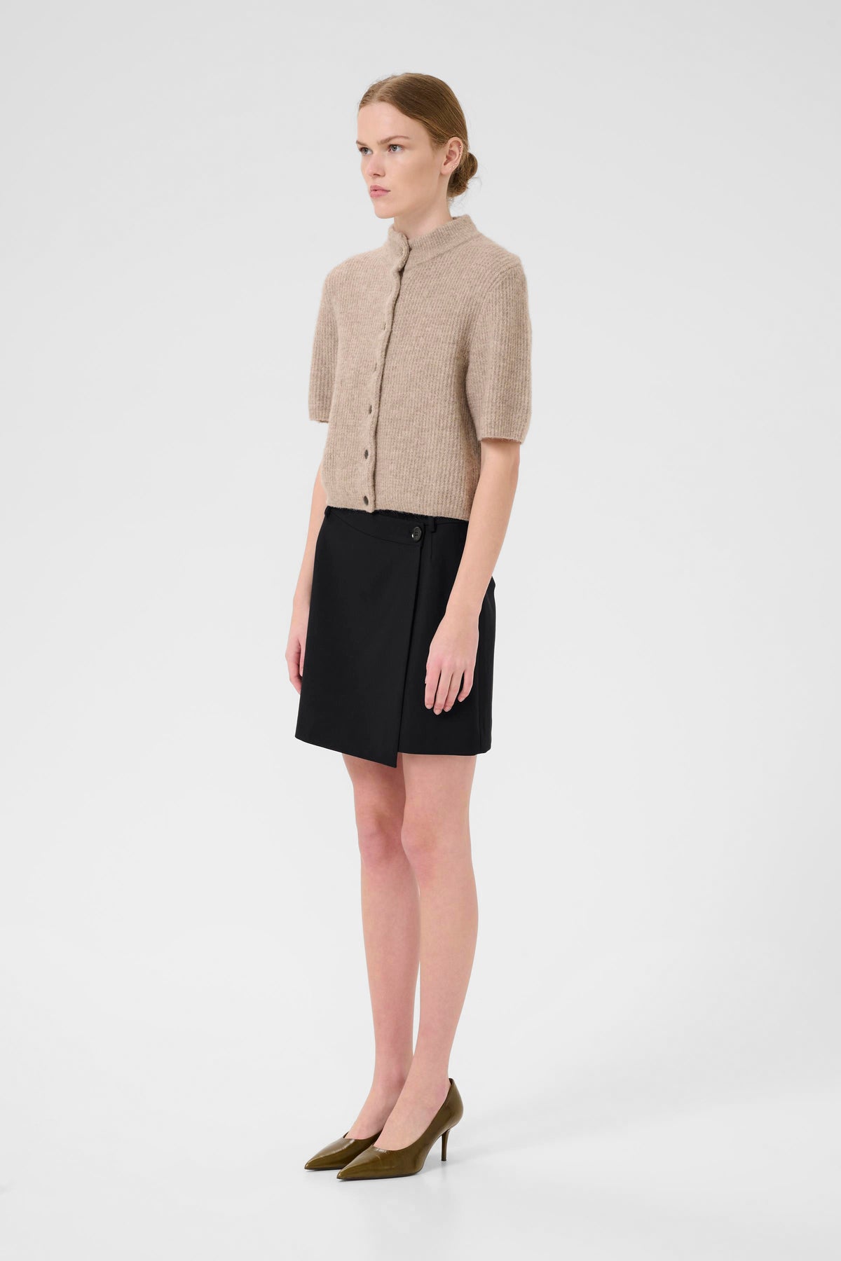 GZpaula melange MW wrap skirt NOOS