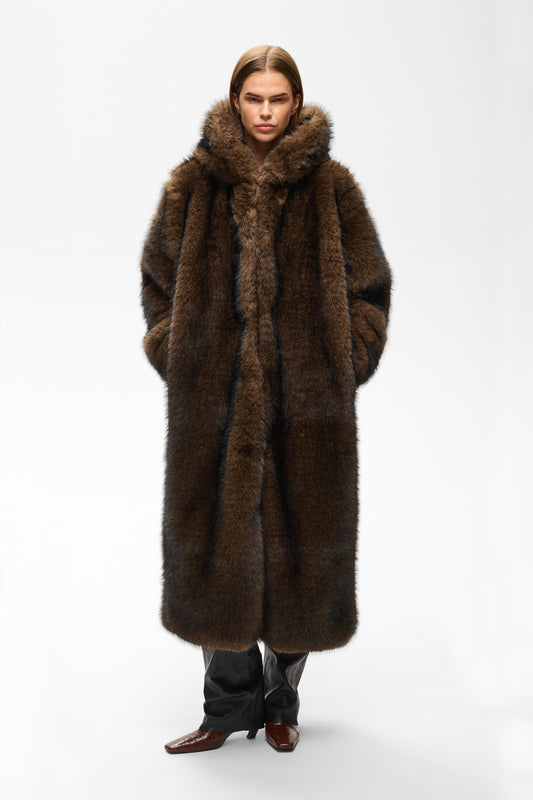 GZvinkly Long hood coat