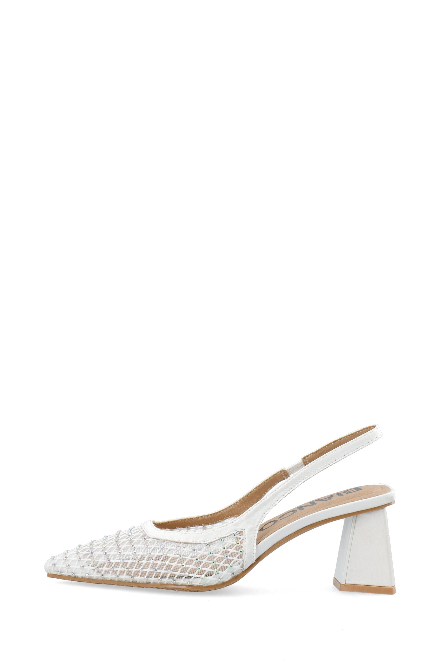 BIAMARALYN Slingback Rhinestone Mesh