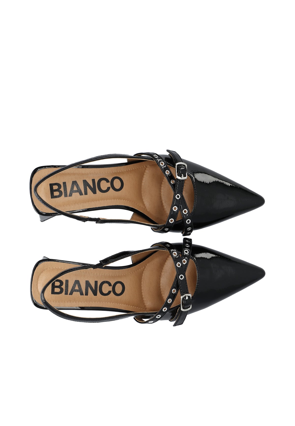 BIAMARALYN Buckle Slingback Faux Leather