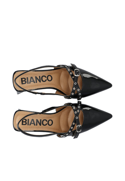 BIAMARALYN Buckle Slingback Faux Leather