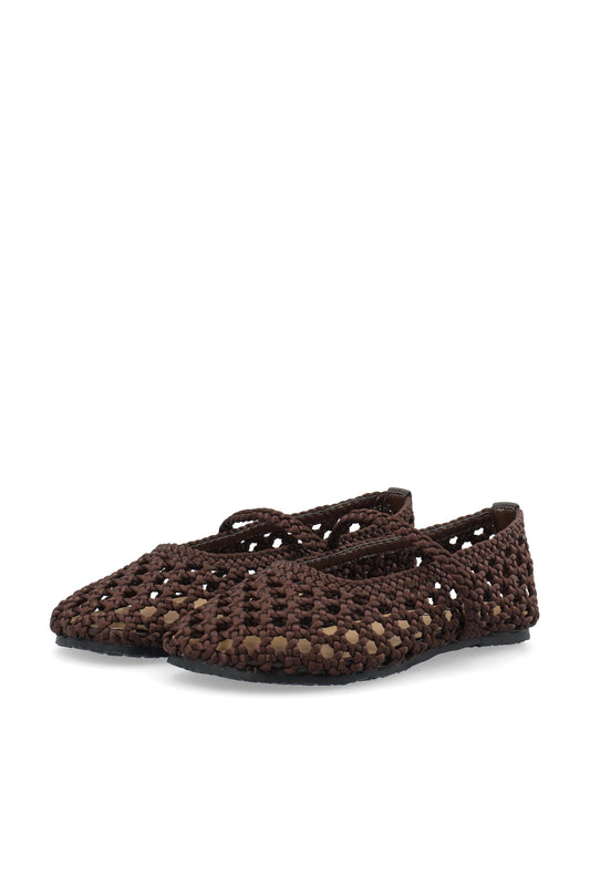 BIASTELLA Mary Jane Crochet Satin