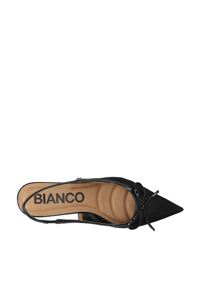 BIAKRISTIN Kitten Heel Bow Slingback Mesh