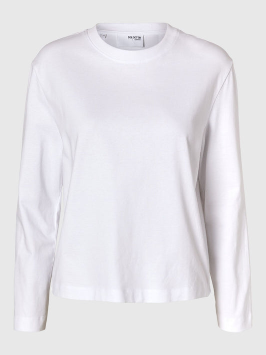 SLFESSENTIAL LS BOXY TEE
