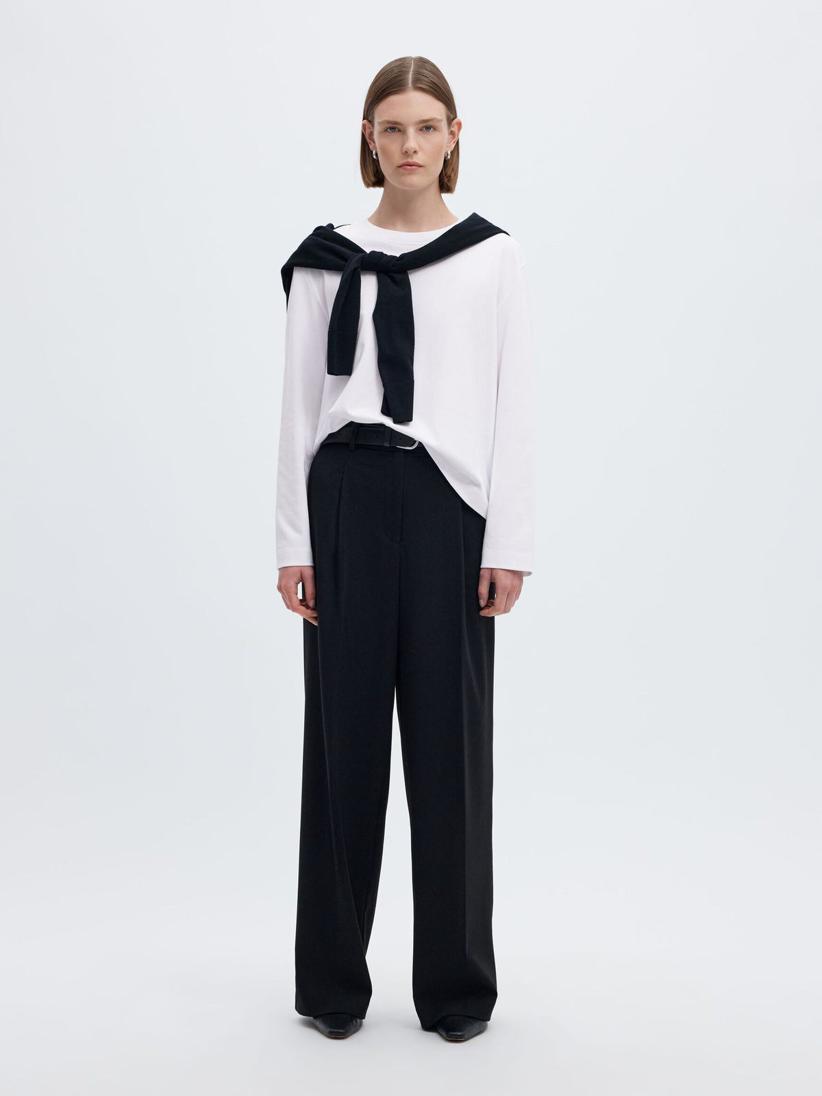 SLFESSENTIAL LS BOXY TEE