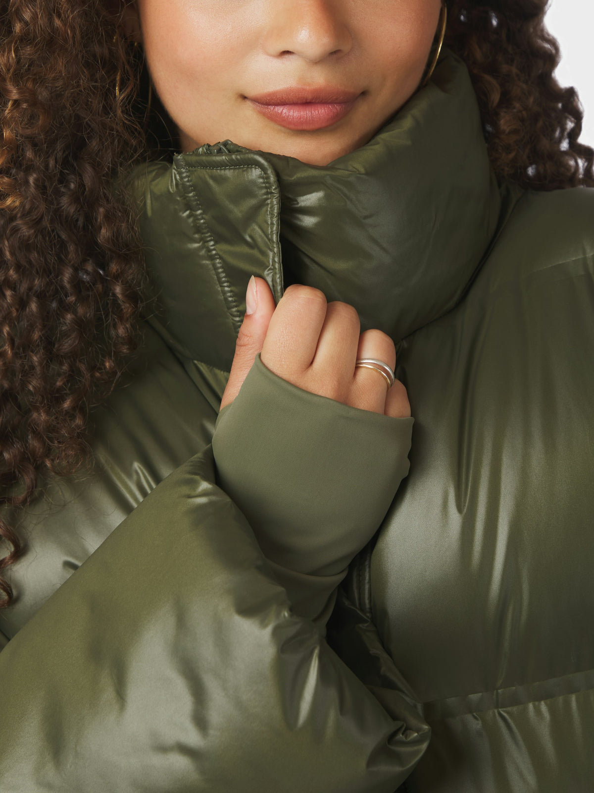 Rhea Shiny Puffer Jacket