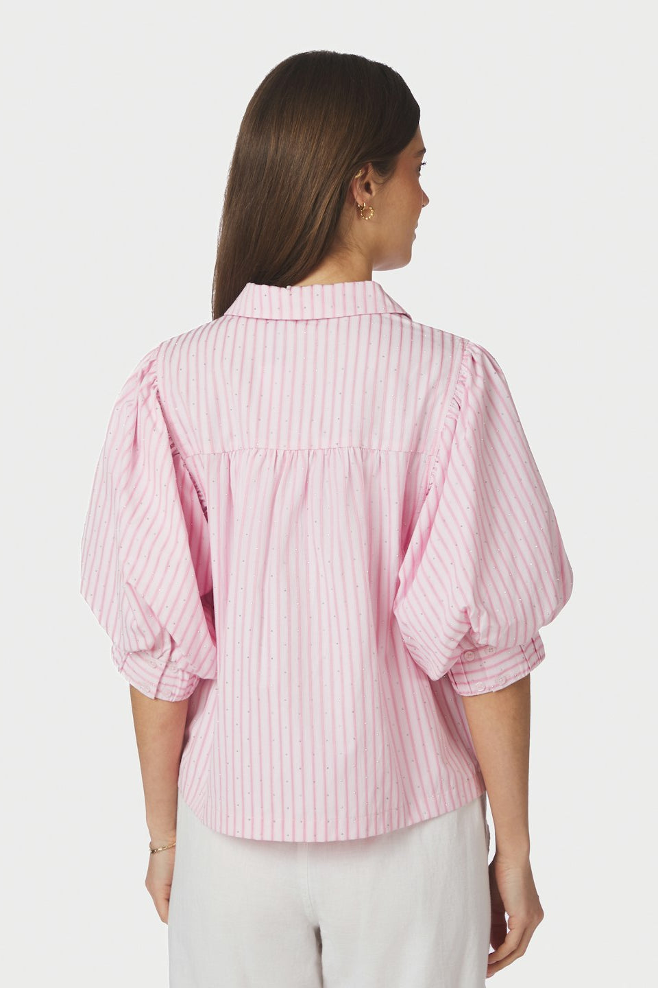 Etta Soft Stripe Stone Shirt