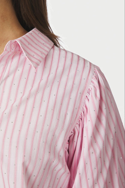 Etta Soft Stripe Stone Shirt
