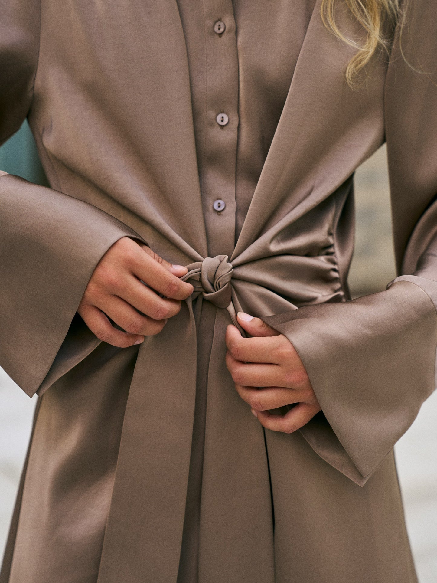 Biria Heavy Sateen dress