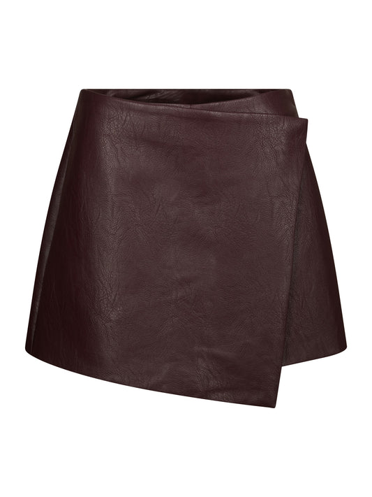 Elayne Faux Leather Skorts