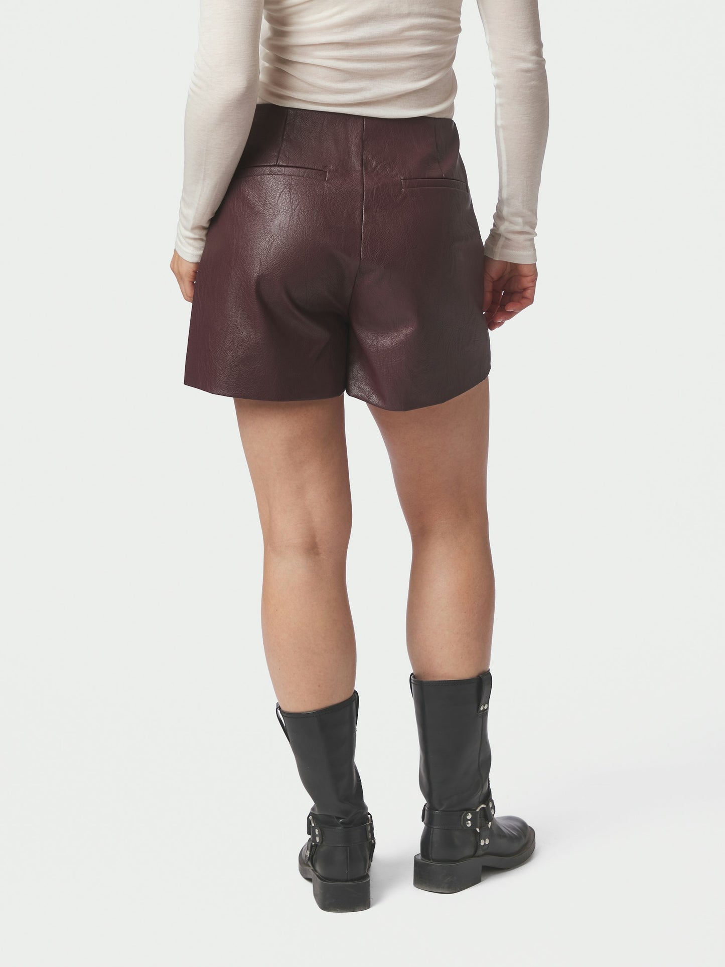 Elayne Faux Leather Skorts