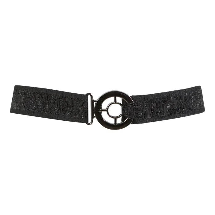 Elastic belt with logo