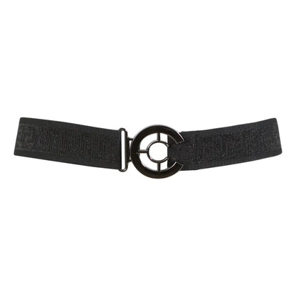 Elastic belt with logo
