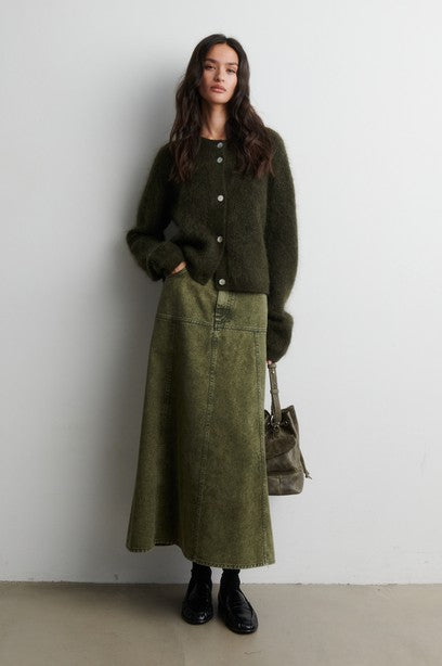 Andrea Knit Rib LS Cardigan