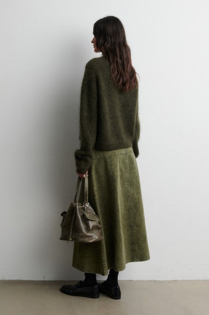 Andrea Knit Rib LS Cardigan