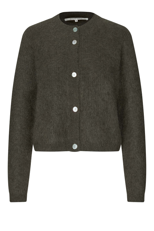 Andrea Knit Rib LS Cardigan
