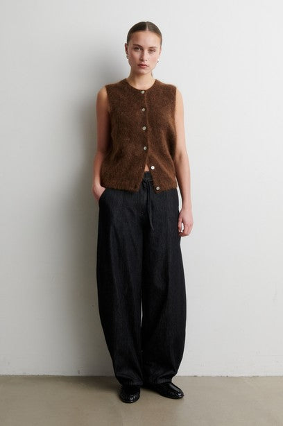 Brook Knit Button Vest