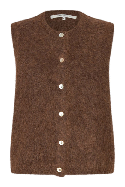 Brook Knit Button Vest