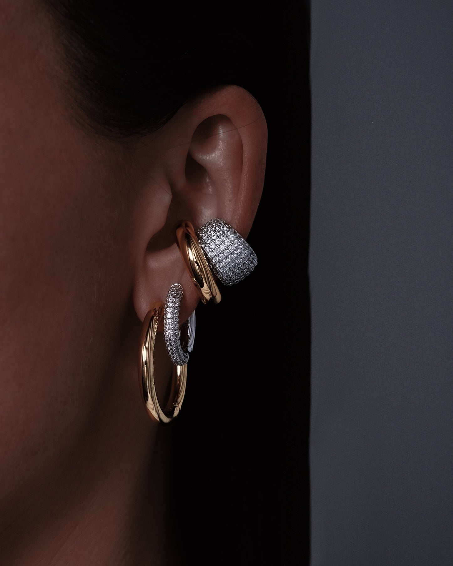 KOS DIAMOND EARRING M 20MM