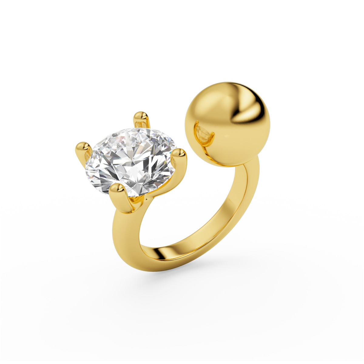 Ball Diamond Ring