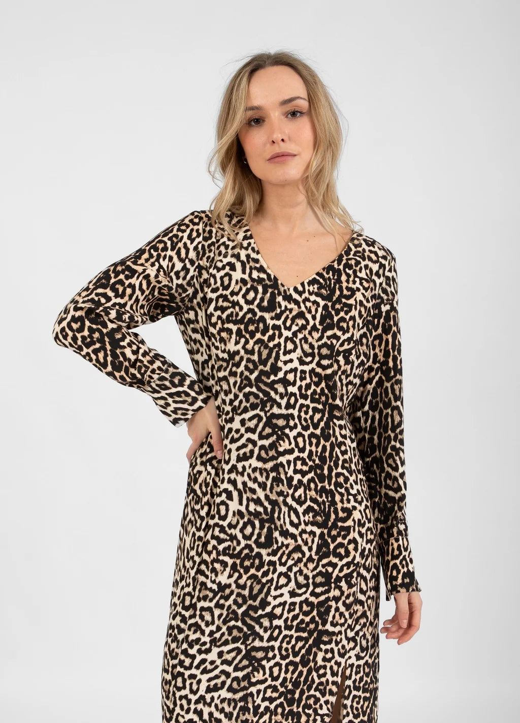 Dress in leo print