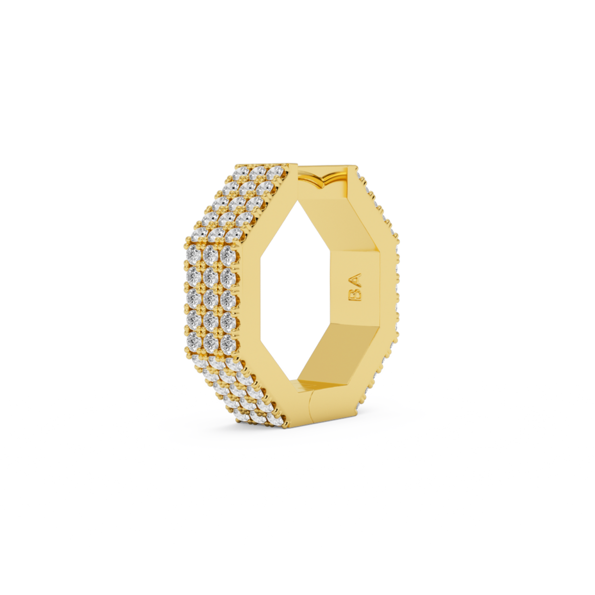 EDGE LARGE DIAMOND EARRING