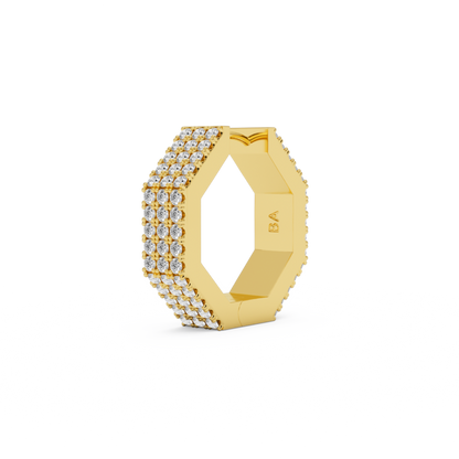 EDGE LARGE DIAMOND EARRING