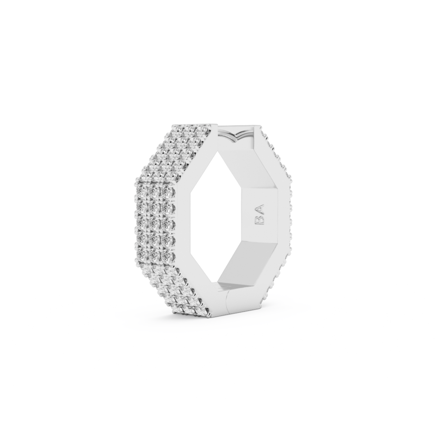 EDGE LARGE DIAMOND EARRING