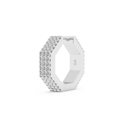 EDGE LARGE DIAMOND EARRING