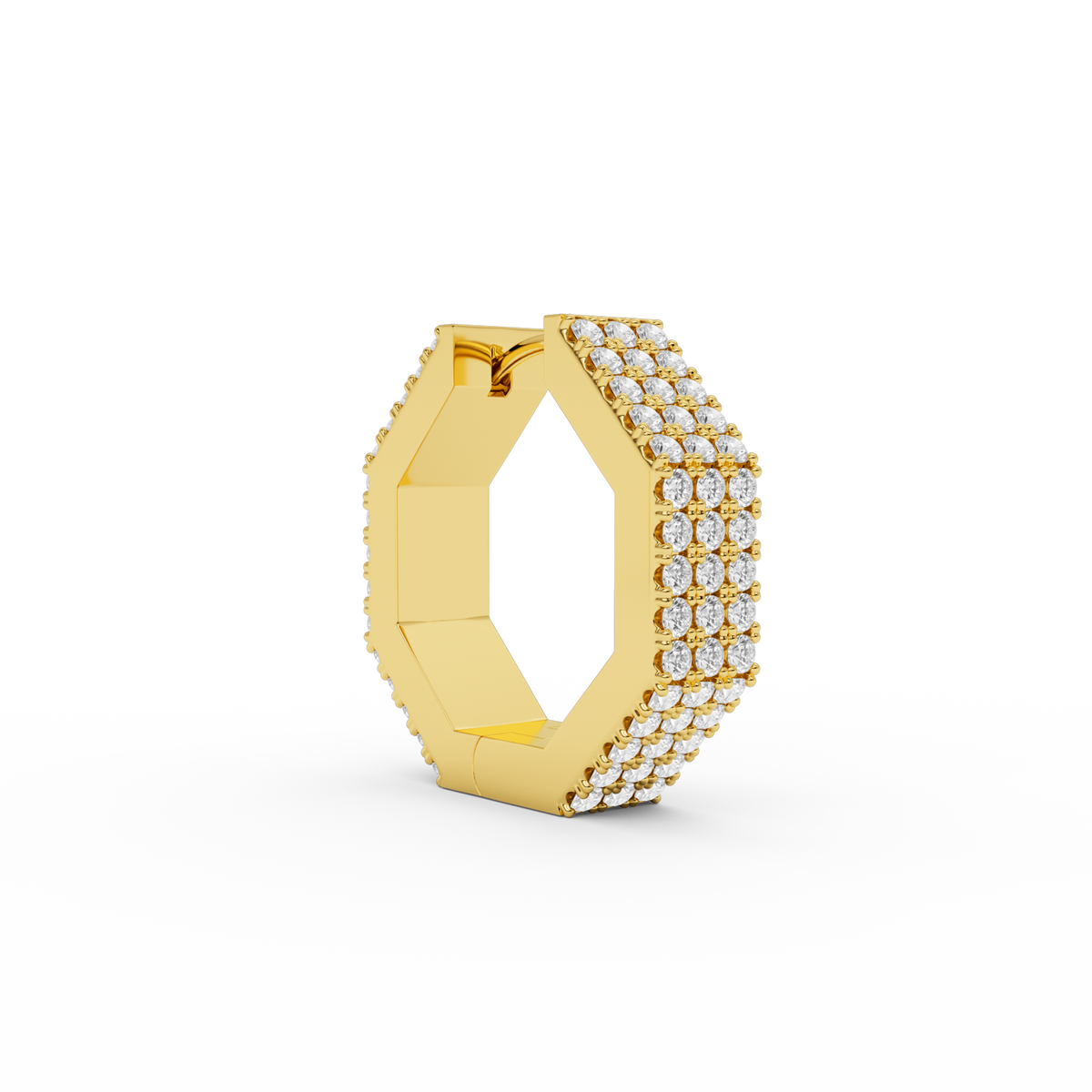 EDGE LARGE DIAMOND EARRING