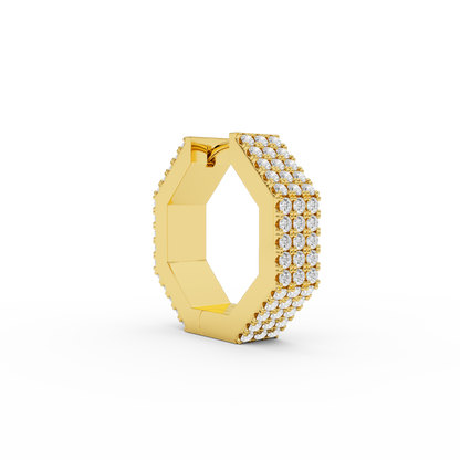EDGE LARGE DIAMOND EARRING