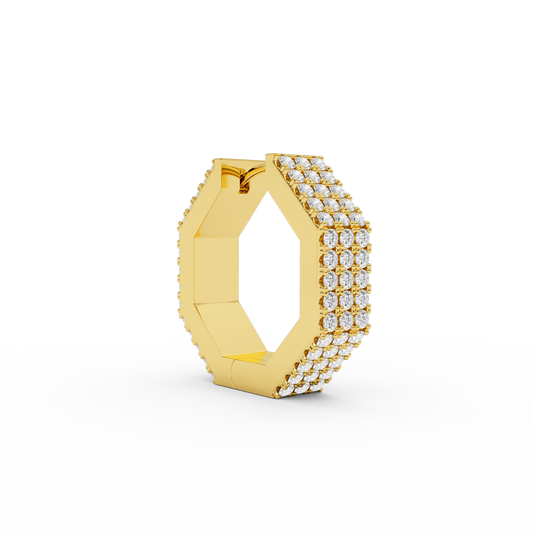 EDGE LARGE DIAMOND EARRING