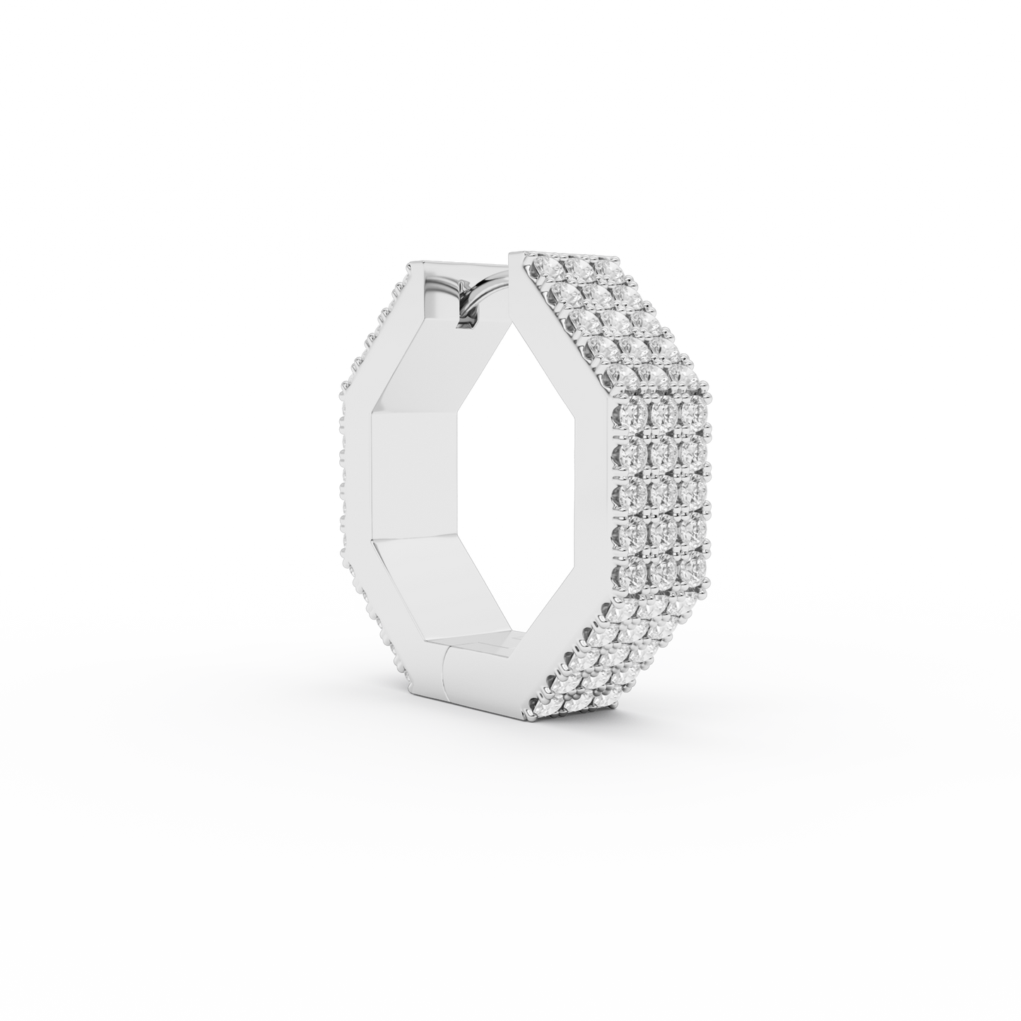 EDGE LARGE DIAMOND EARRING