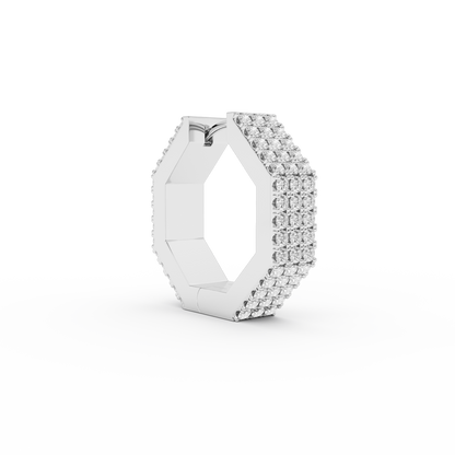 EDGE LARGE DIAMOND EARRING