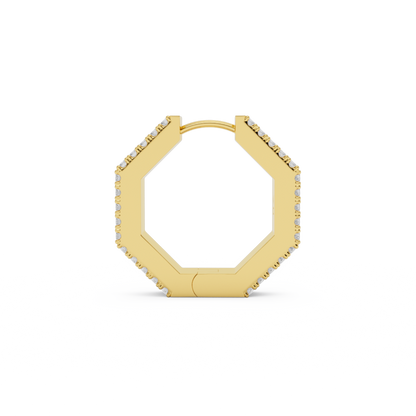 EDGE LARGE DIAMOND EARRING