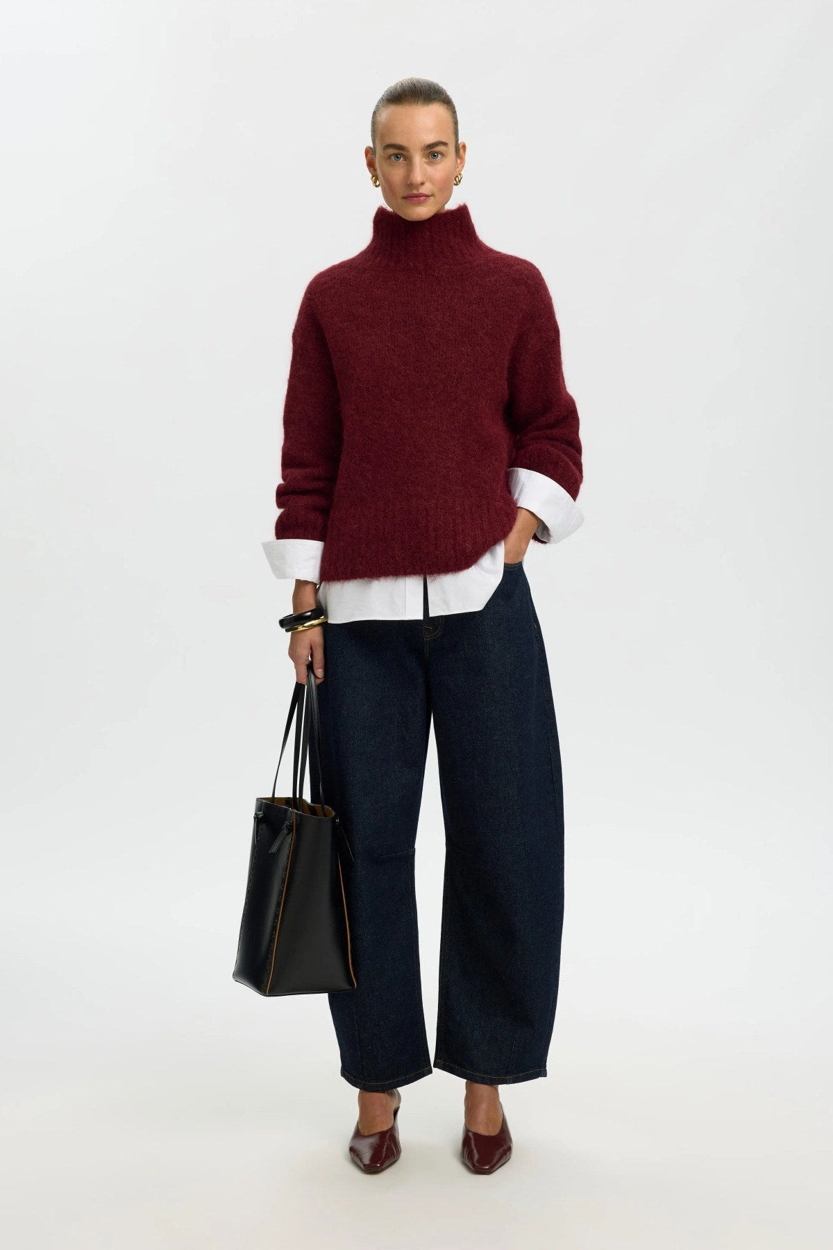 SLFGABRIELLA LS KNIT HIGH NECK