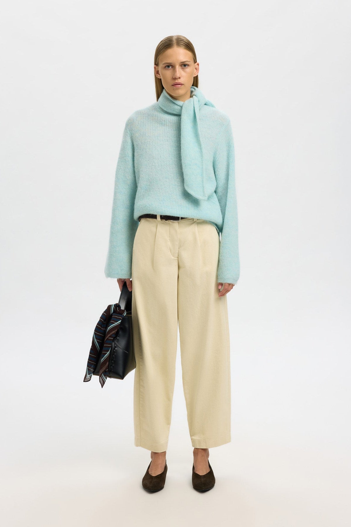 SLFLULU LS BOW KNIT