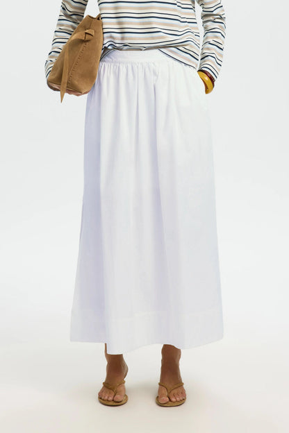 SLFBLAIR HW ANKLE SLIT SKIRT