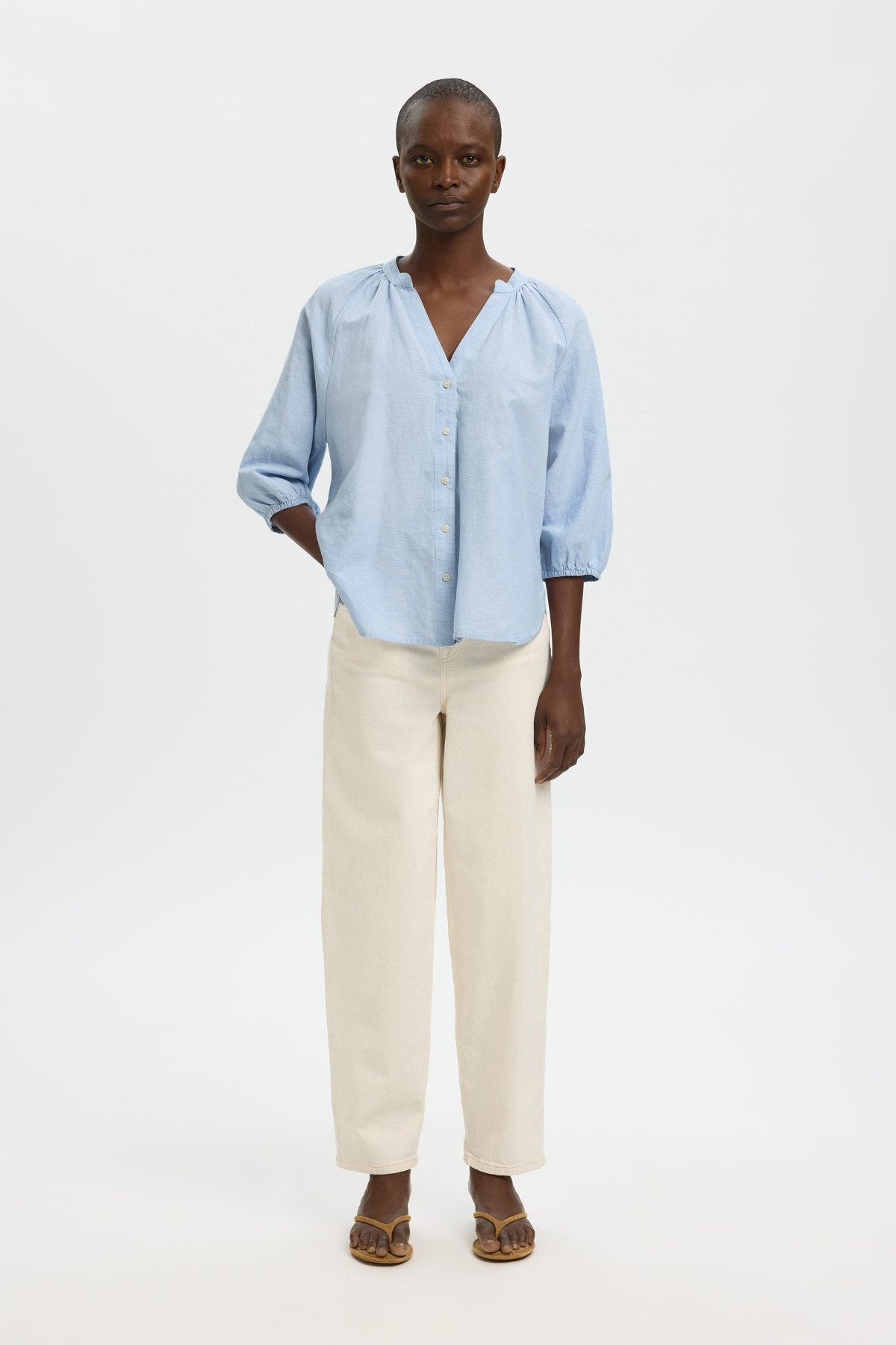 SLFCLEO-ALBERTA LINEN BLEND SHIRT NOOS