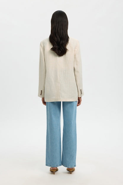 SLFELIN-IDA DB LINEN BLAZER