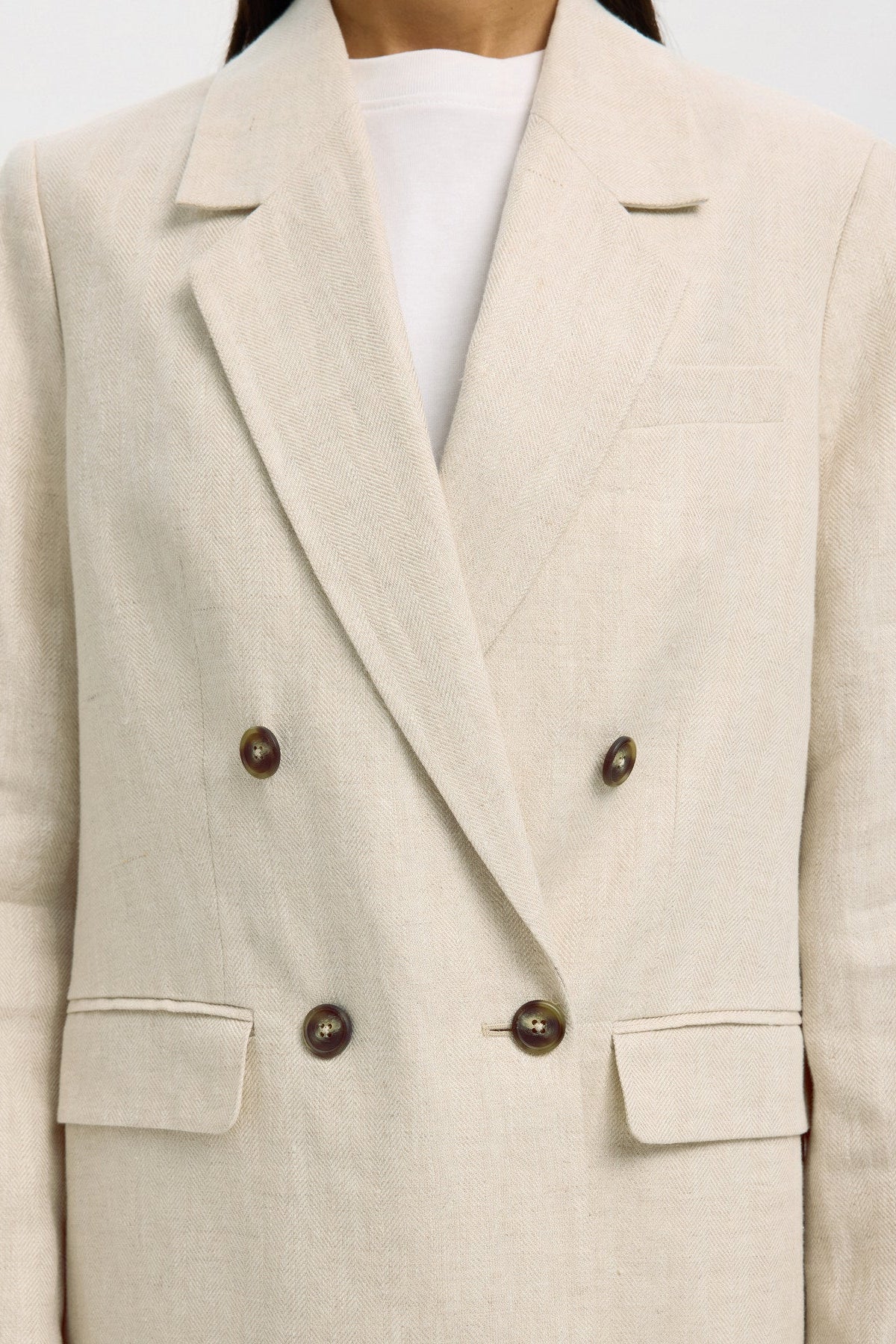 SLFELIN-IDA DB LINEN BLAZER